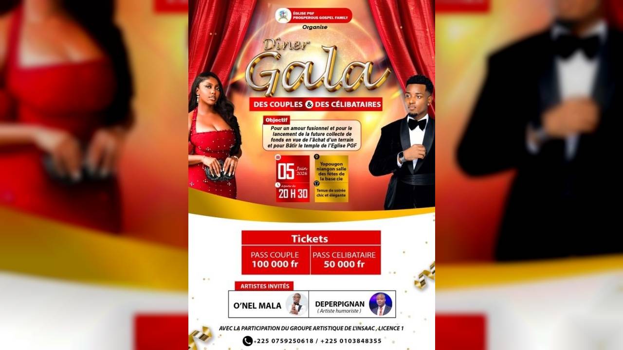 Le dîner gala des couples et des célibataires