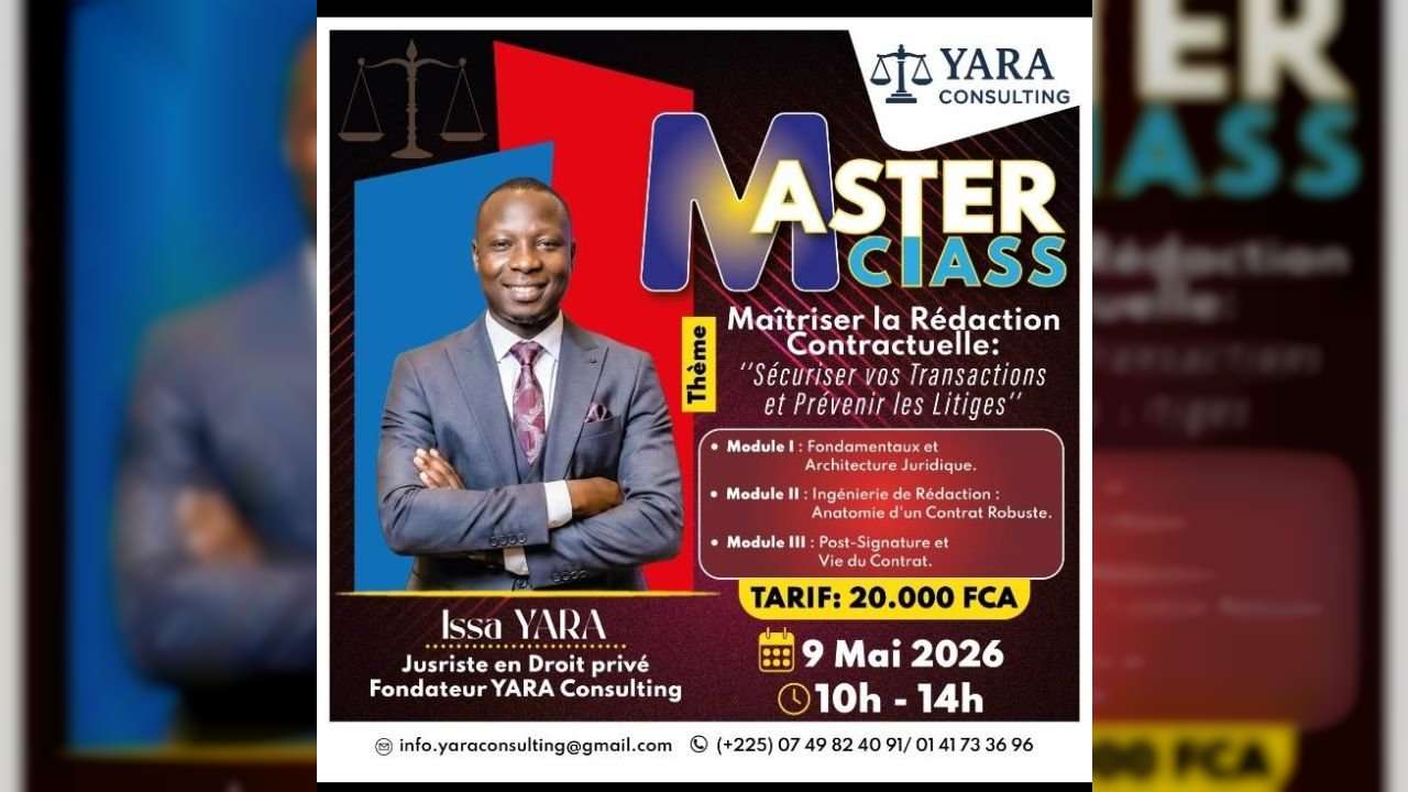 MASTERCLASS : MAÎTRISER LA RÉDACTION CONTRACTUELLE