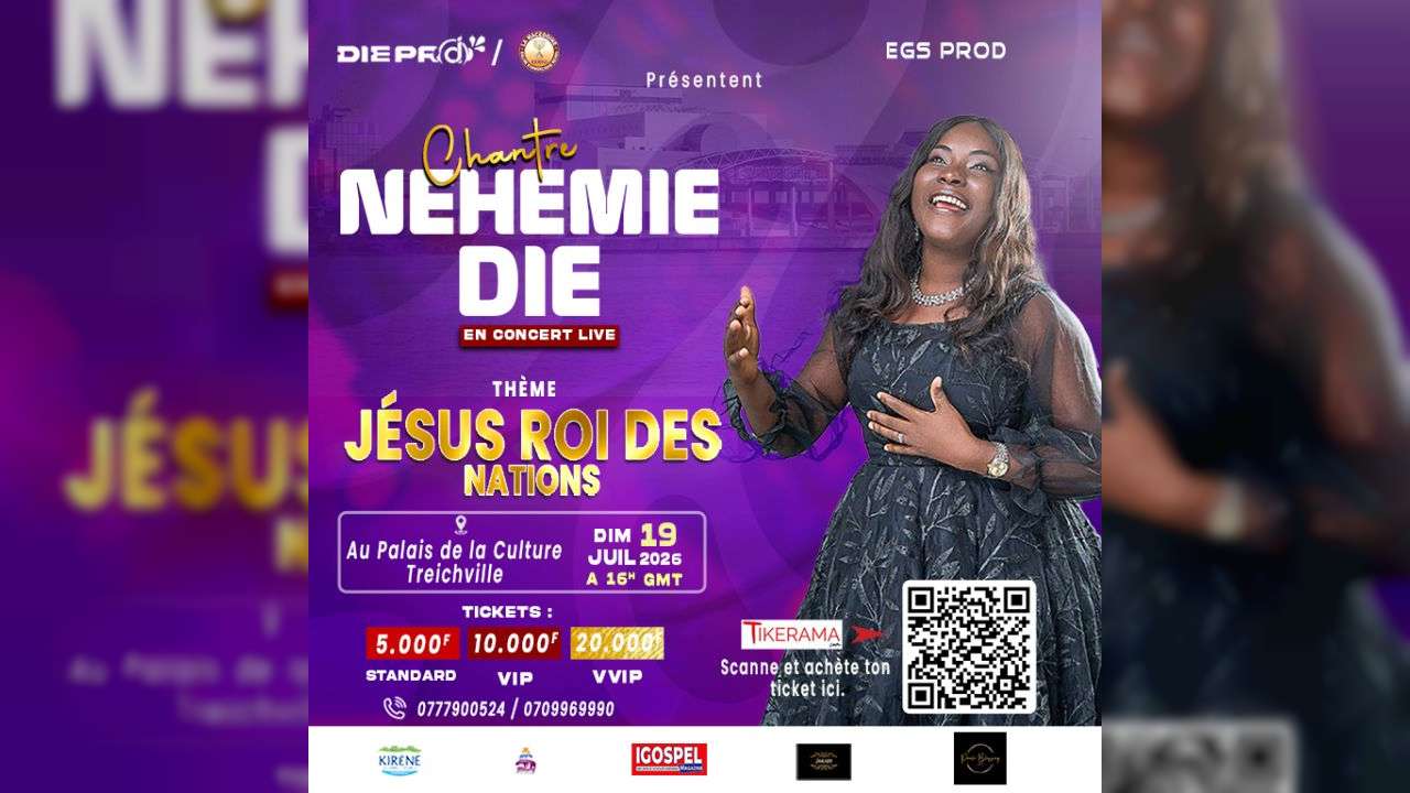 CHANTRE NEHEMIE DIÉ  EN CONCERT LIVE