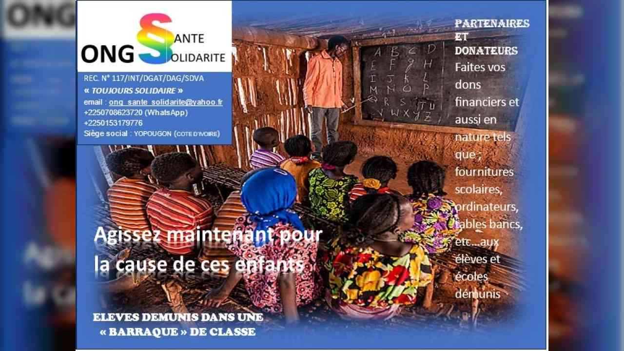 Soutien Scolaire aux Elèves et Etudiants démunis
