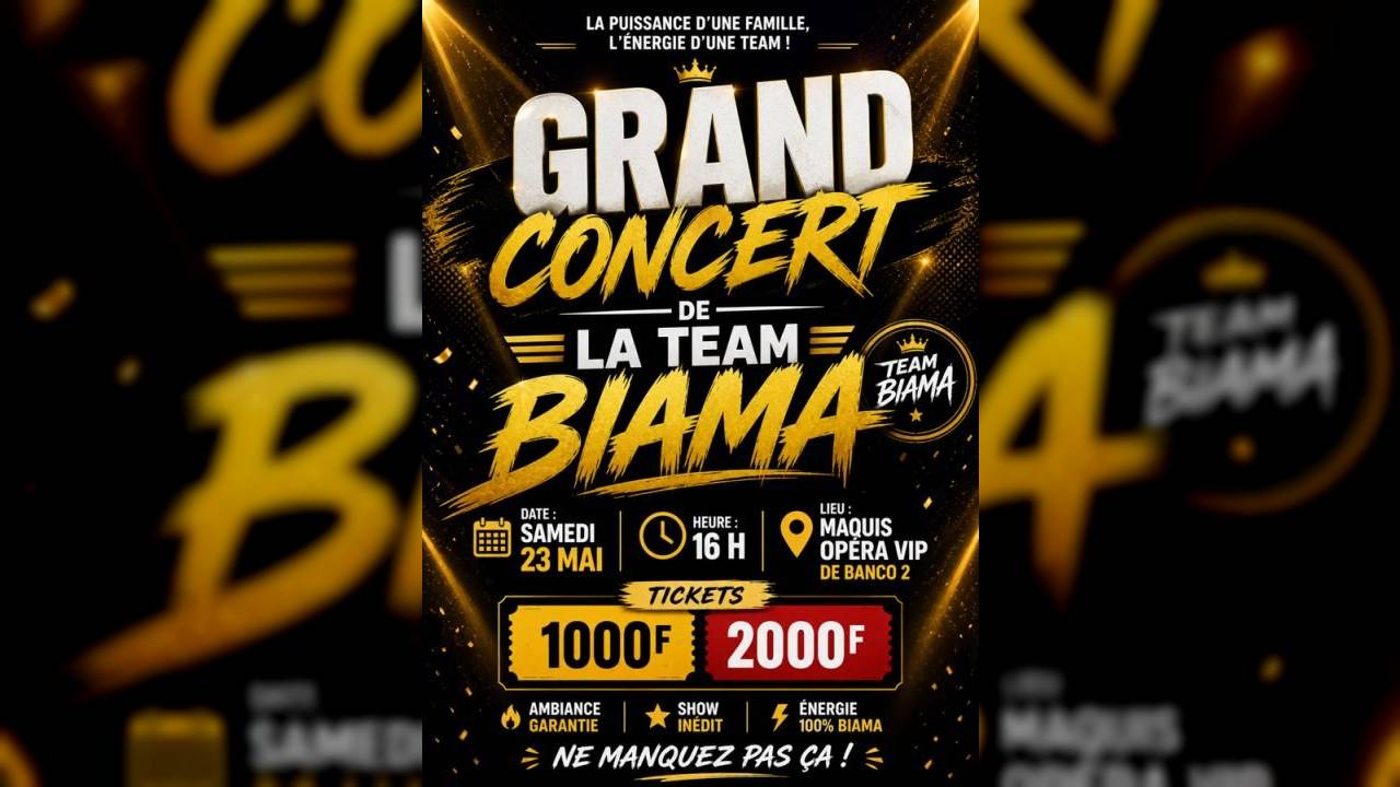 concert de la Team Biama