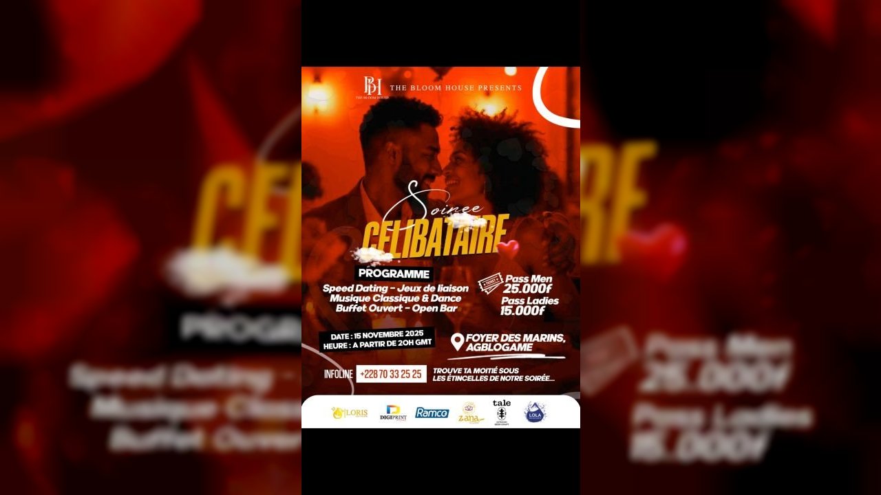 Soirée célibataire - The Bloom House - 15/11/2025
