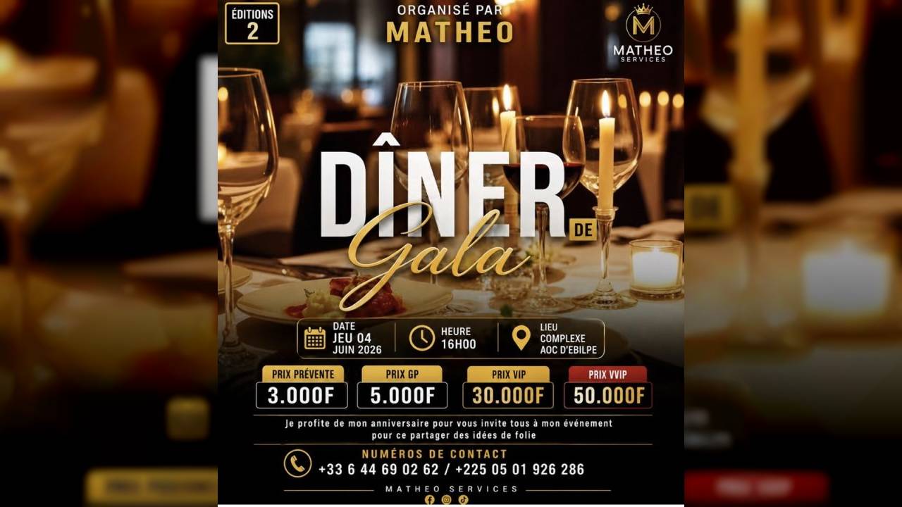 DÎNER GALA