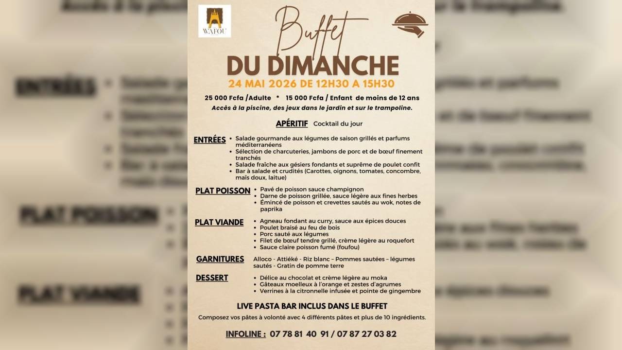 Le Buffet du Dimanche au Wafou