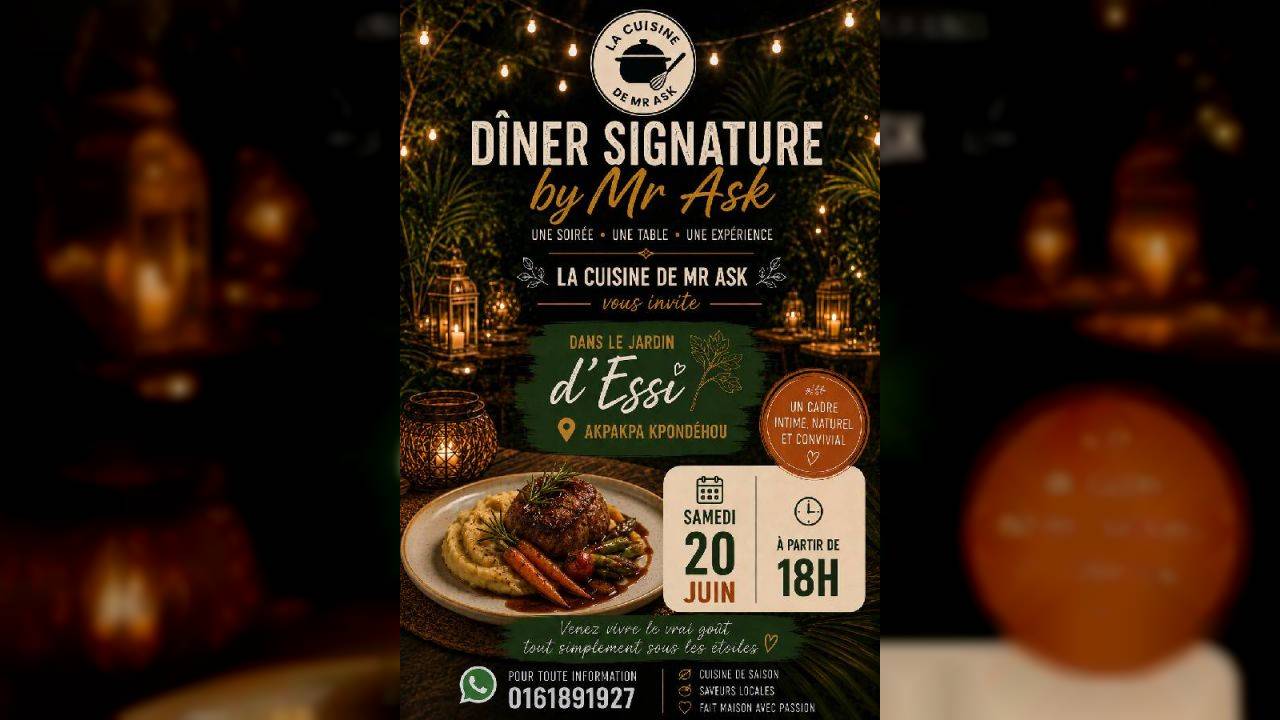 Dîner signature by Mr Ask