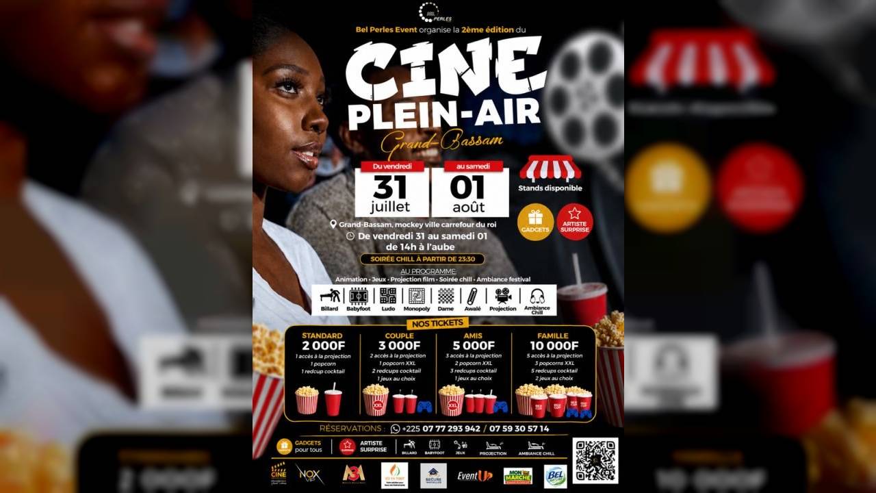 ciné plein air grand-bassam 2026