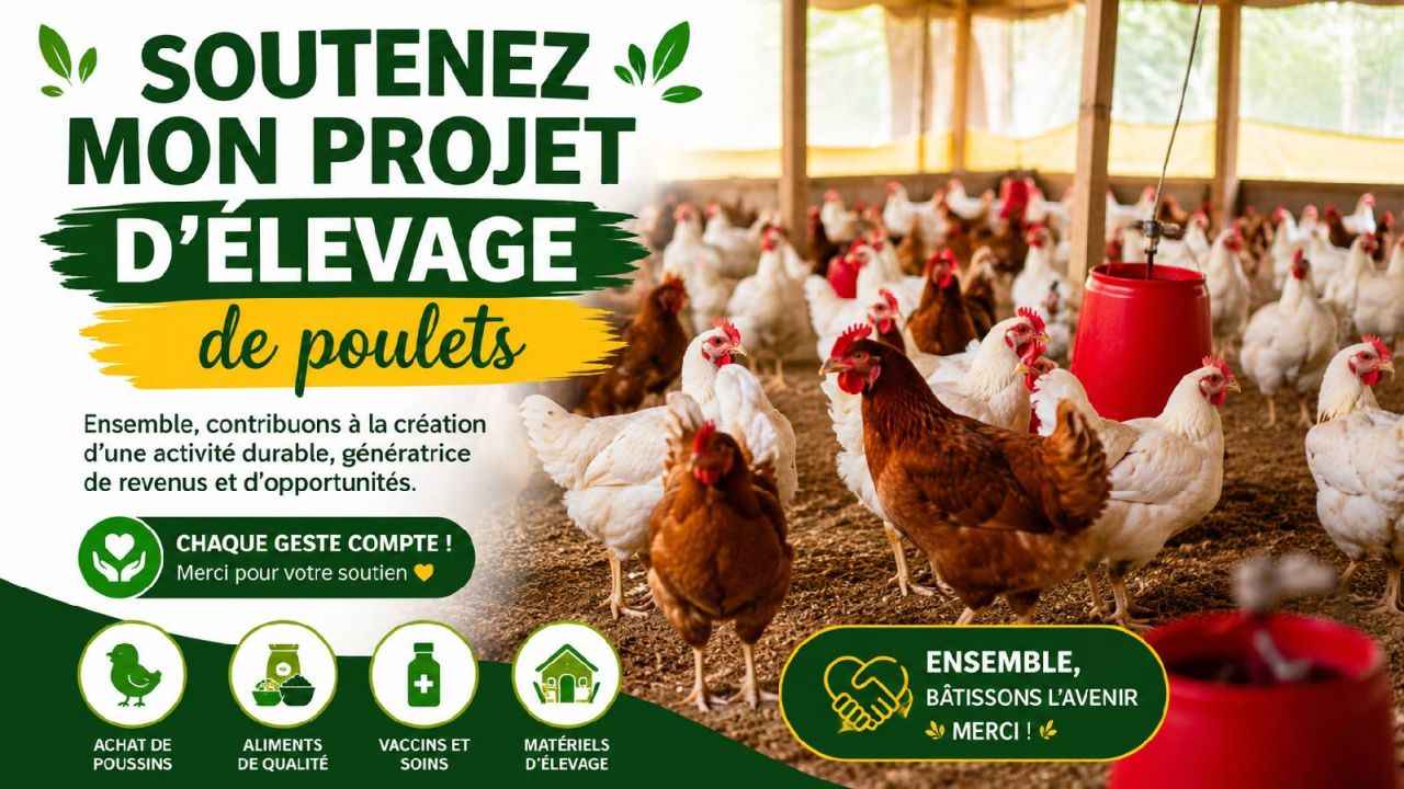 Soutien au projet d'élevage de poulets de Soumaïla