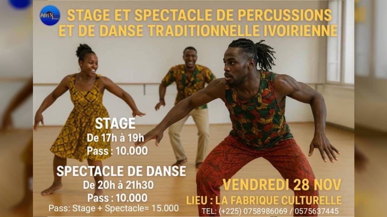 STAGE DE DANSE TRADITIONNELLE IVOIRIENNE