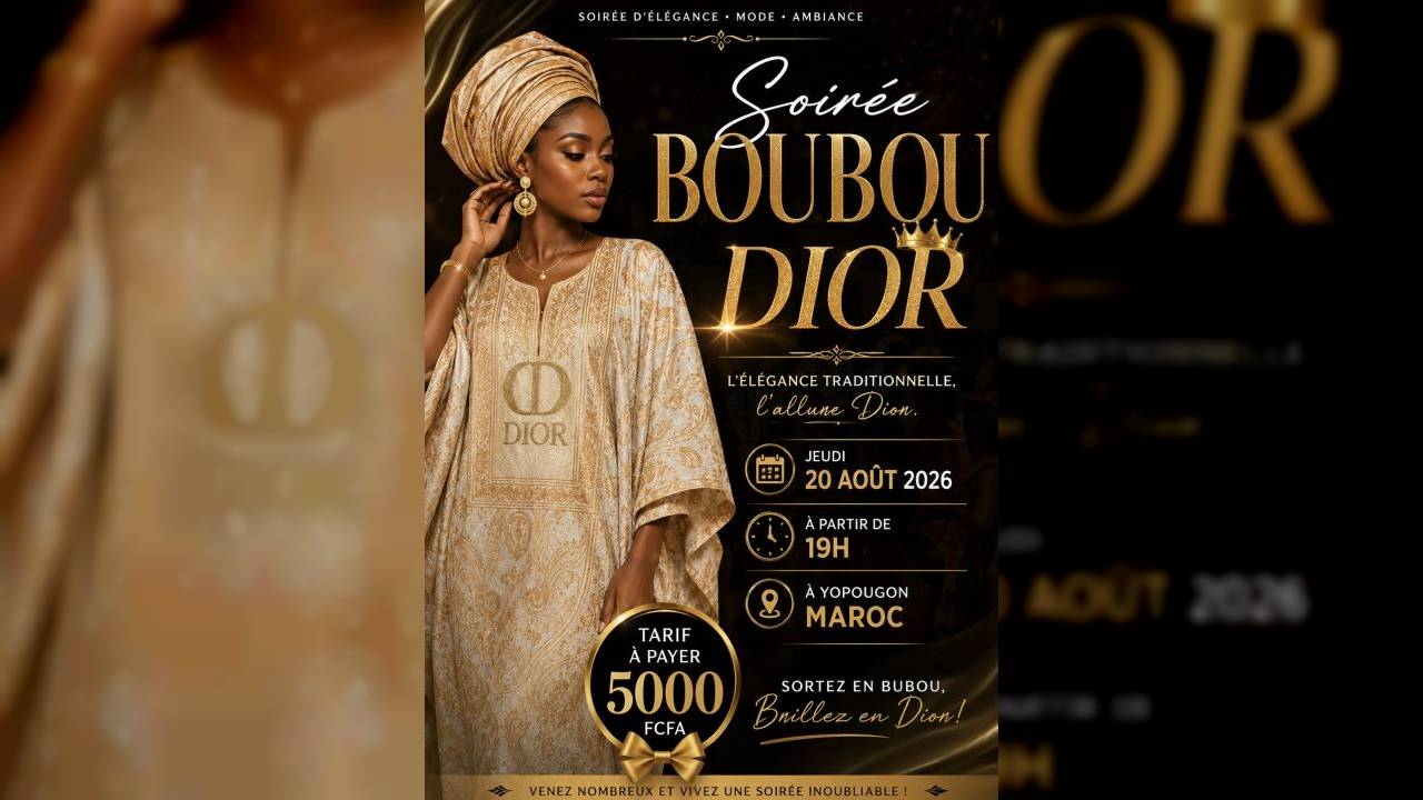 Soirée Boubou Dior
