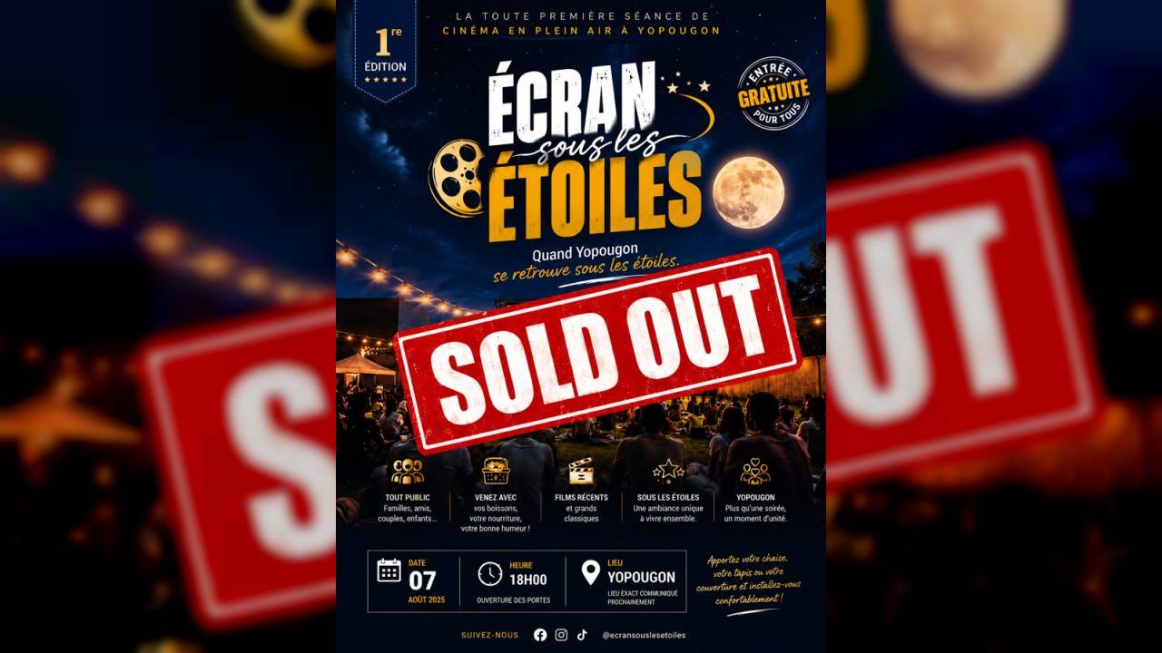 Ecran sous les étoiles
