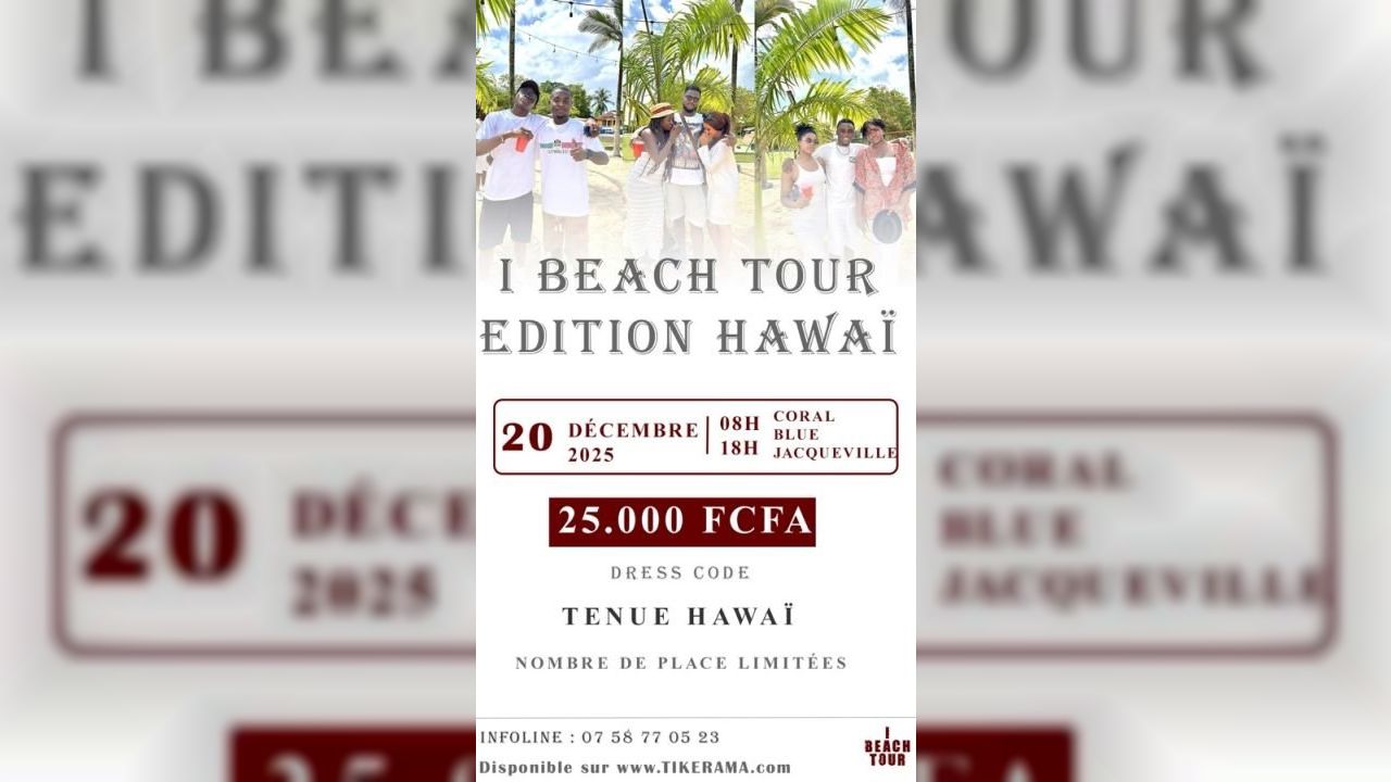 I Beach Tour – Édition Hawaï 🌺🌴
