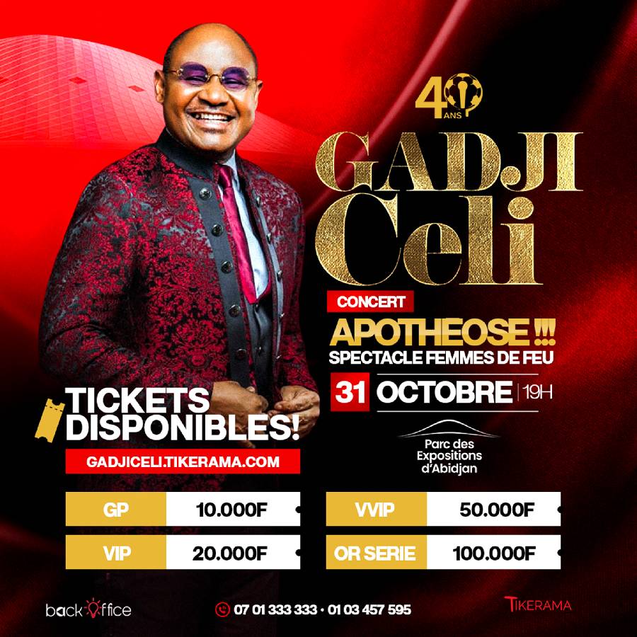 CONCERT APOTHÉOSE 40 ANS GADJI CELI | TIKERAMA