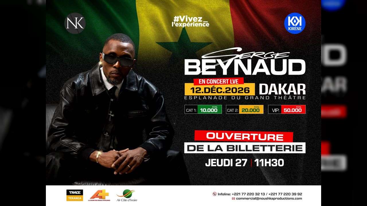 Serge Beynaud en concert live à Dakar