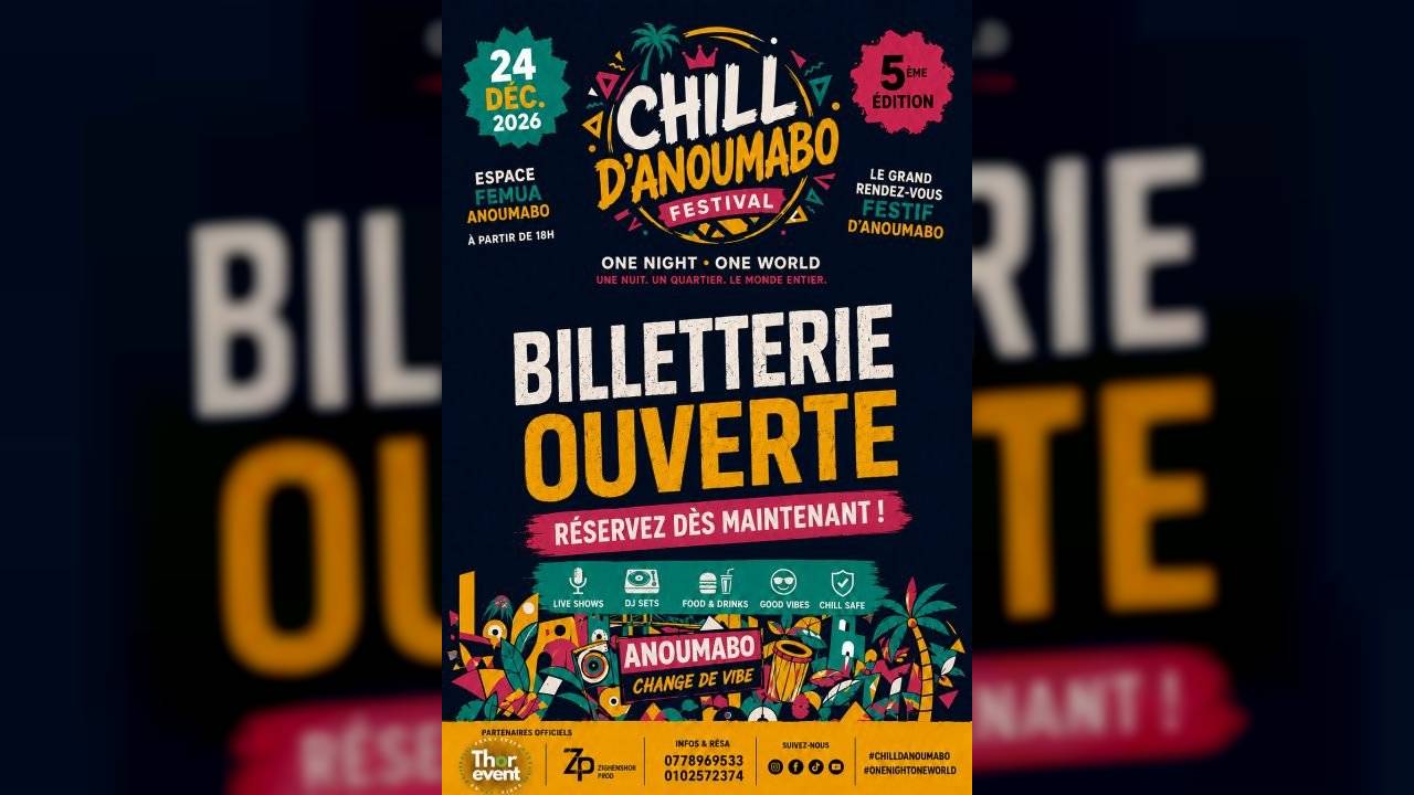 CHILL D’ANOUMABO — 5ᵉ ÉDITION