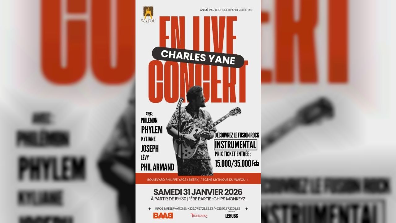 CHARLES YANE - EN CONCERT LIVE  AU WAFOU