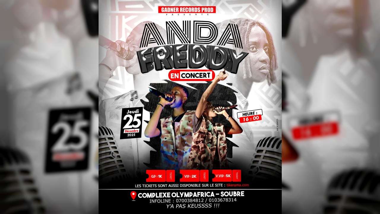 CONCERT FREDDY ANDA AU COMPLEX