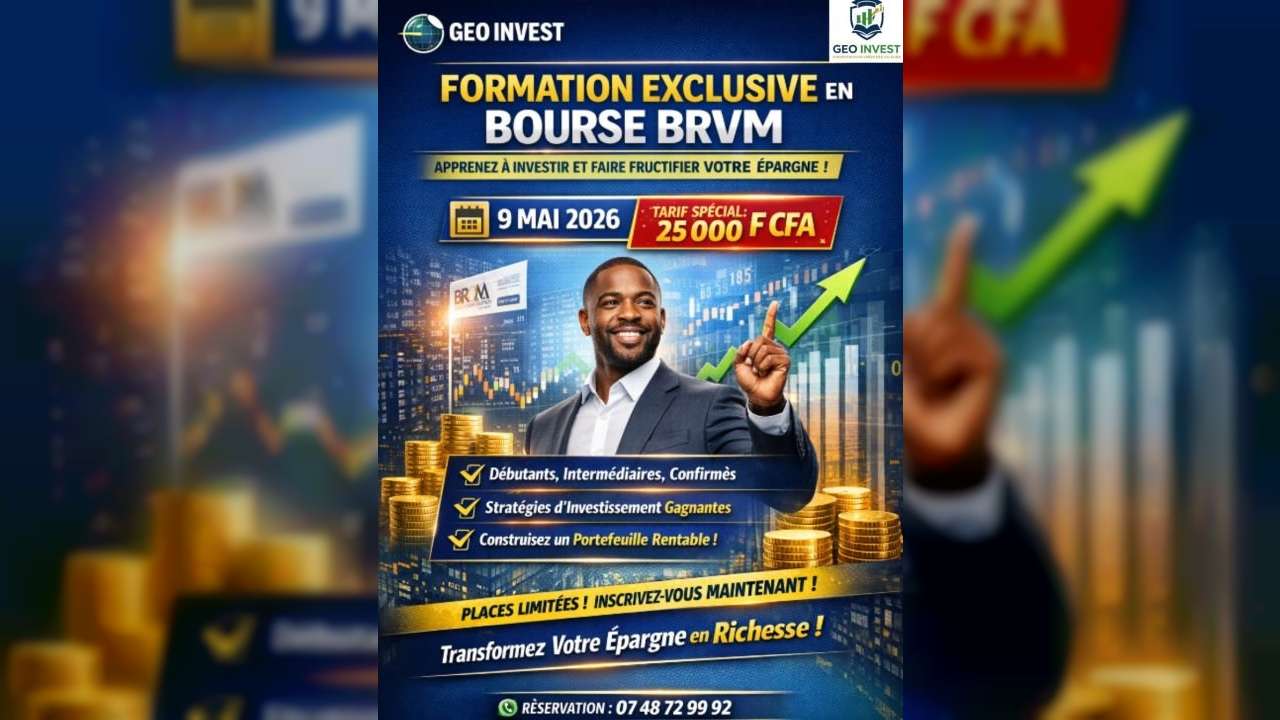 FORMATION EN BOURSE BRVM AVEC GEO INVEST