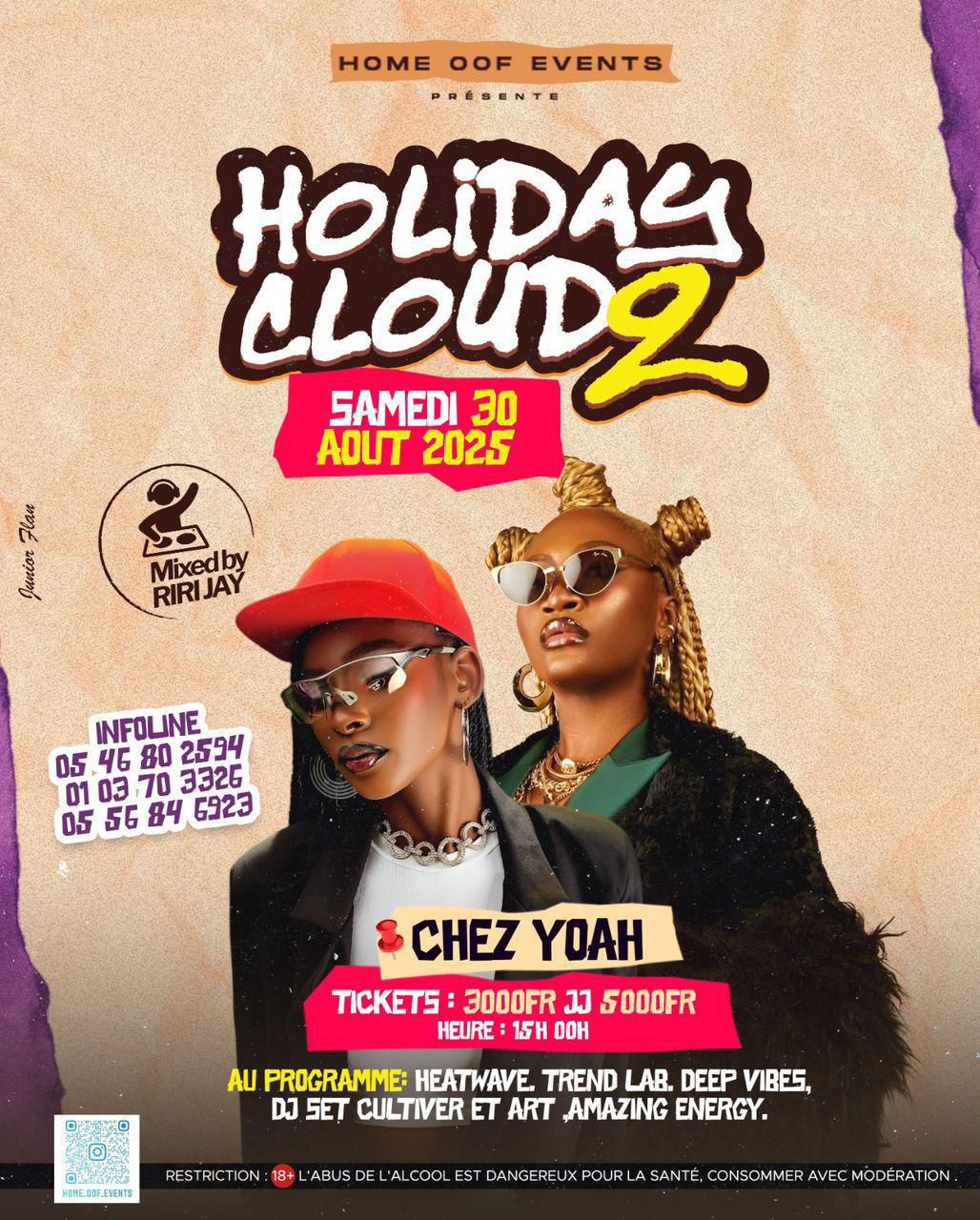  Achetez des tickets pour Holiday cloud 2 et profitez comme jamais auparavant.