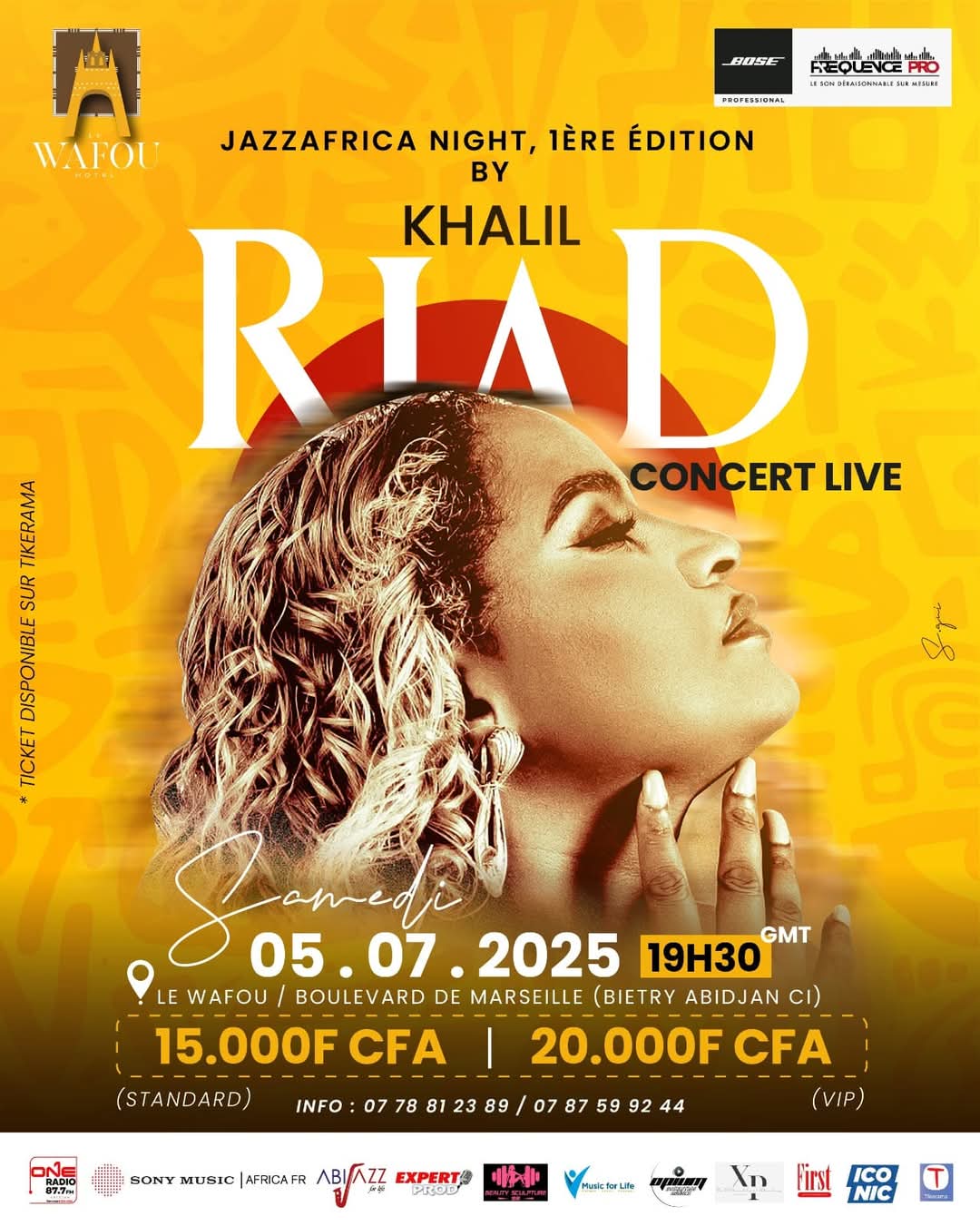  Achetez des tickets pour JAZZAFRICA NIGHT by Khal... et profitez comme jamais auparavant.