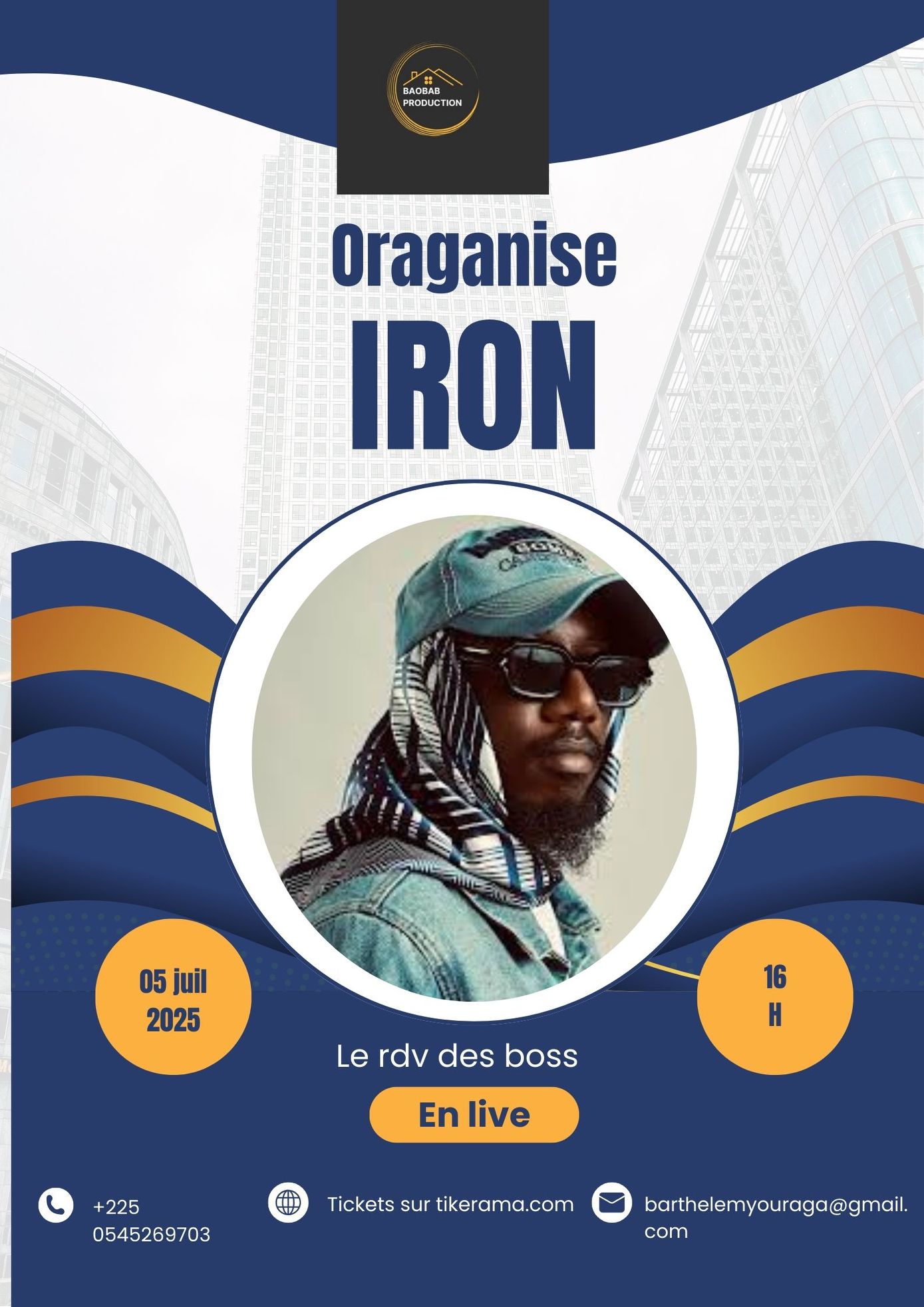 Concert de Iron le rappeur : Yopougon