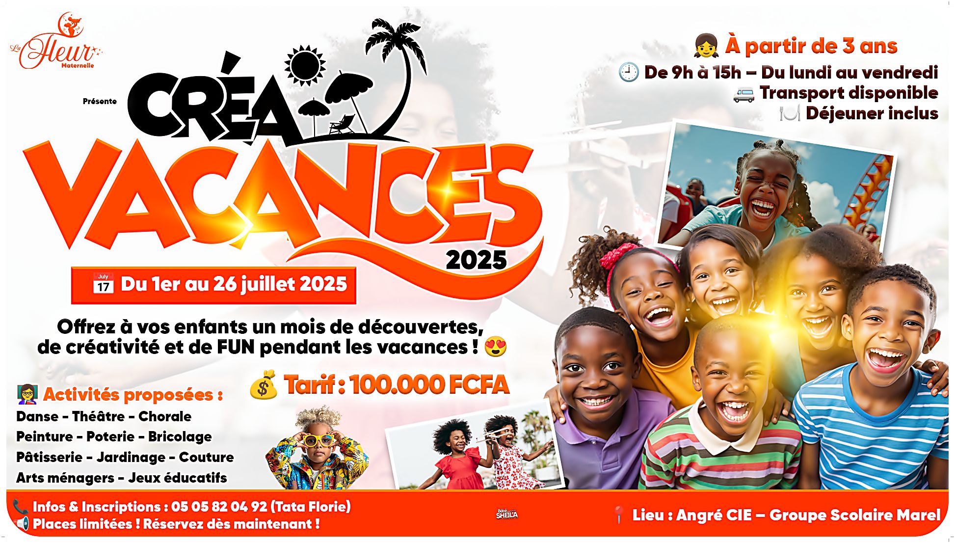  Achetez des tickets pour Créa Vacances 2025 et profitez comme jamais auparavant.