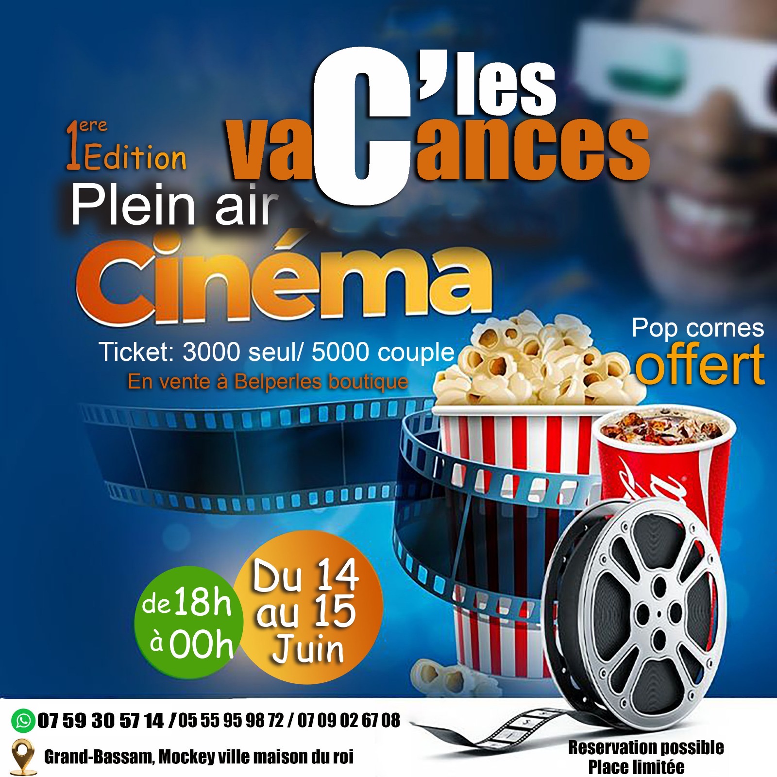 Ciné plein air : Carrefour du roi