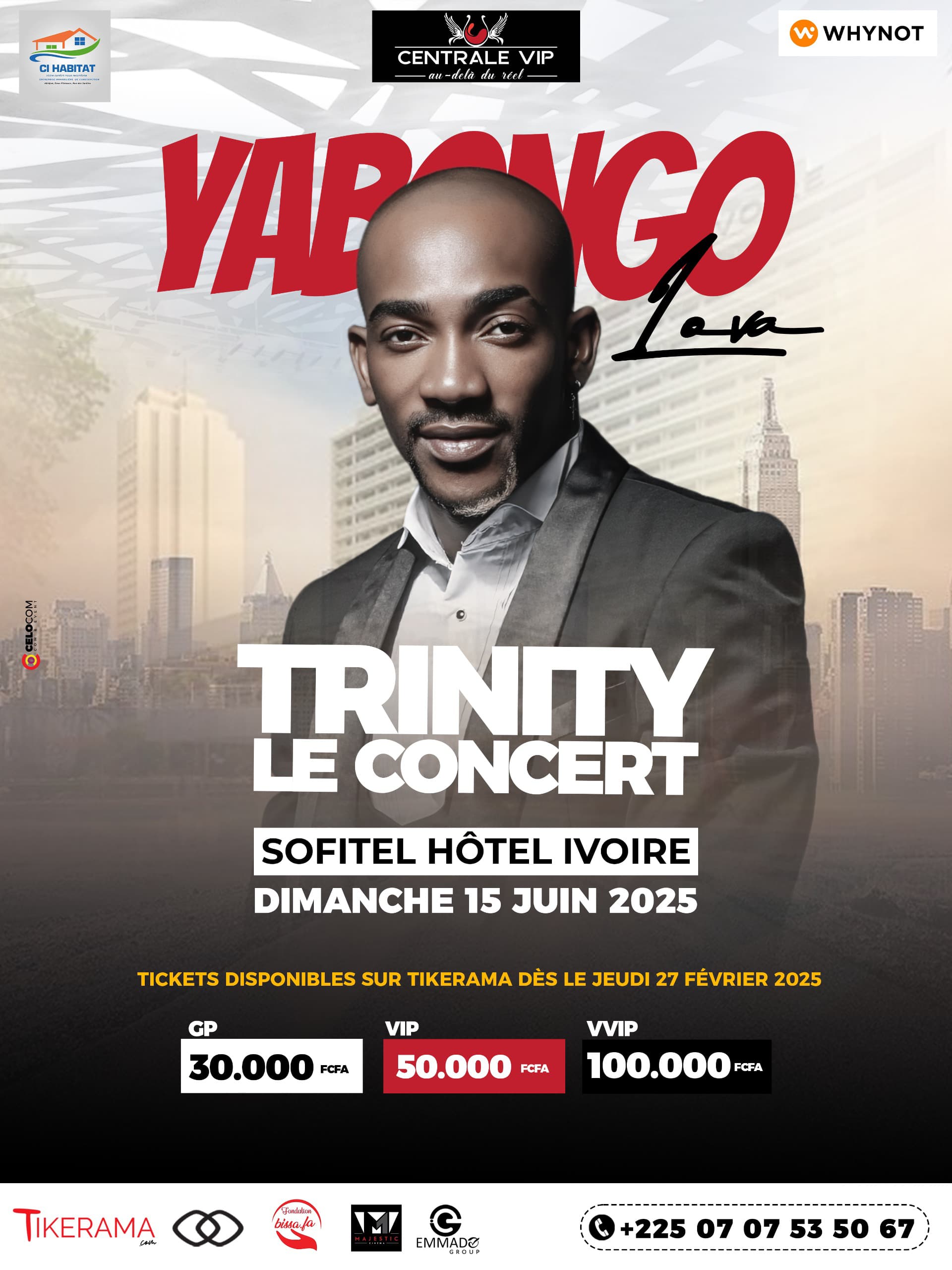 Yabongo Lova en Concert : Sofitel Hôtel Ivoire