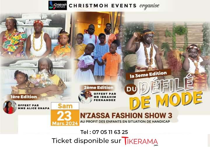 Buy tickets for N'ZASSA FASHION SHOW 3 and enjoy an unforgettable experience.