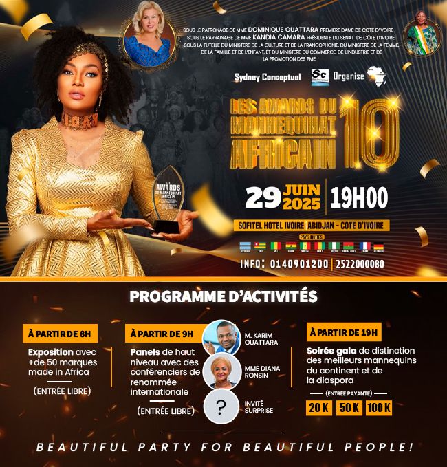  Achetez des tickets pour AWARDS DU MANNEQUINAT AF... et profitez comme jamais auparavant.