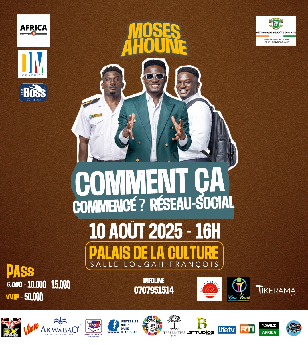  Achetez des tickets pour Moses Ahouné en spectac... et profitez comme jamais auparavant.