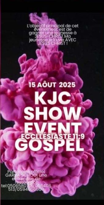  Achetez des tickets pour kJC SHOW Event GOSPEL et profitez comme jamais auparavant.