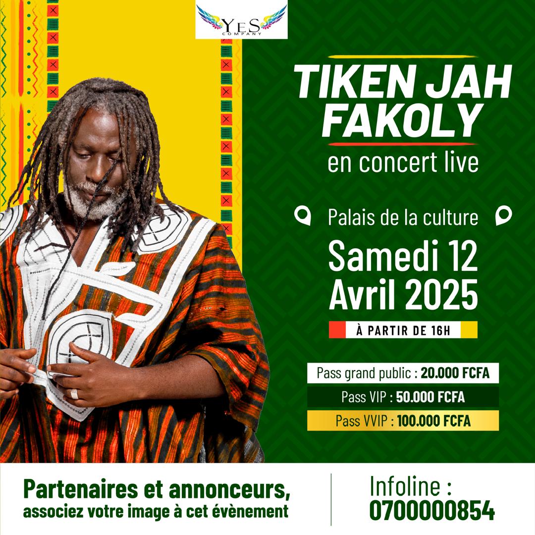  Achetez des tickets pour TIKEN JAH FAKOLY en conc... et profitez comme jamais auparavant.