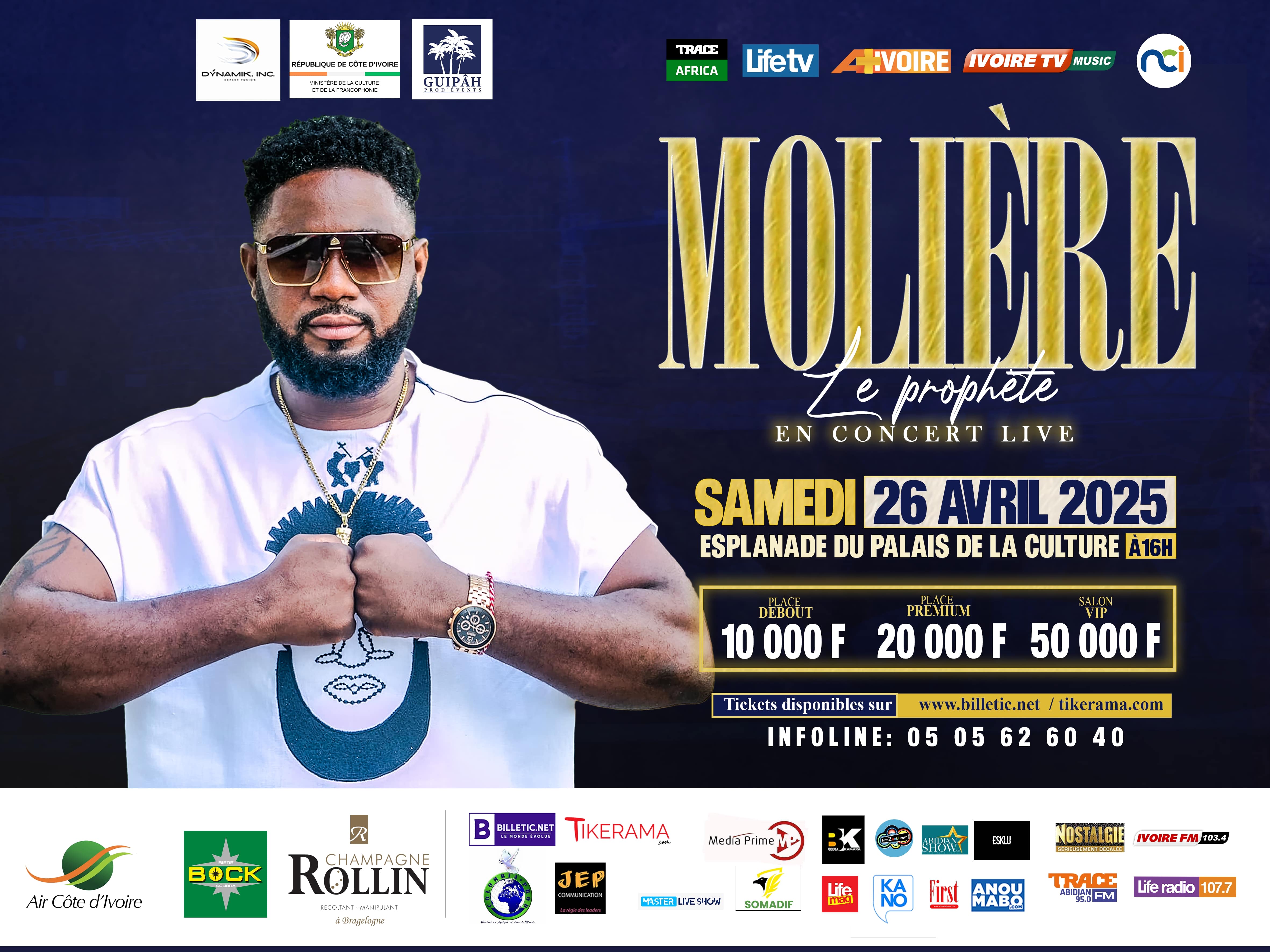  Achetez des tickets pour MOLIERE LE PROPHETE en C... et profitez comme jamais auparavant.