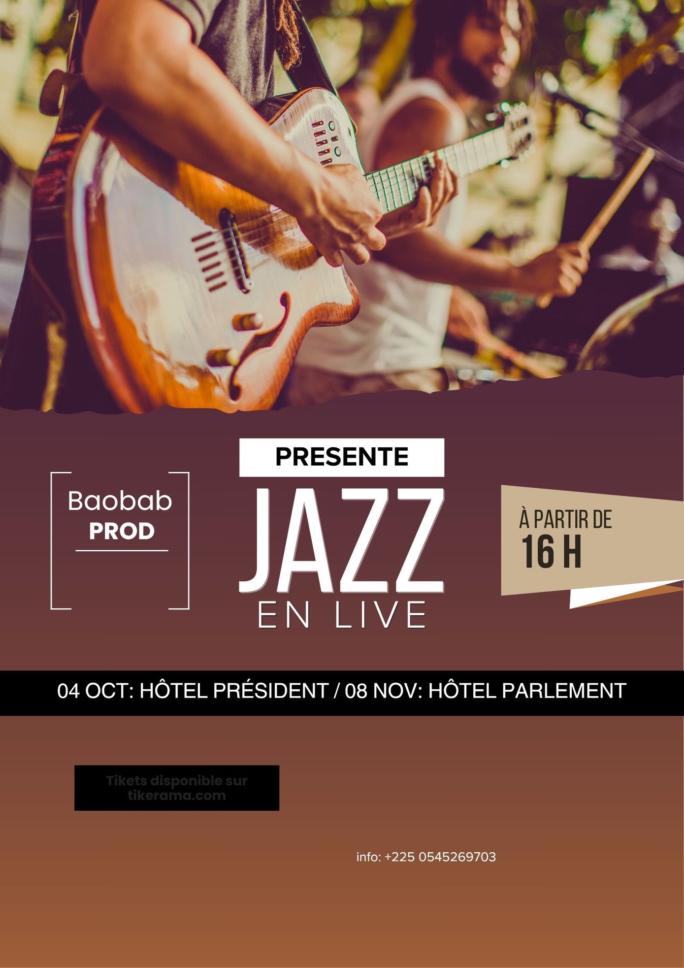 Jazz live a yakro : Hôtel président/ hôtel parlementaire