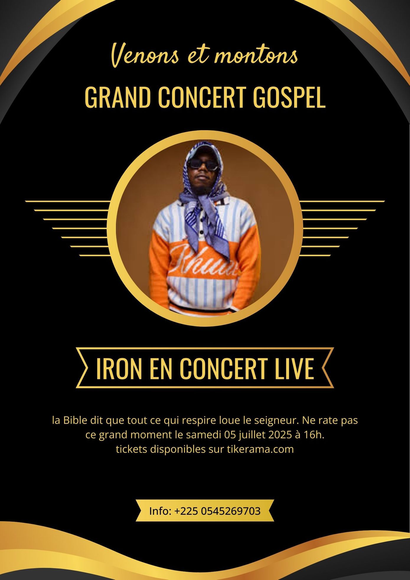 Concert de Iron le rappeur : Yopougon