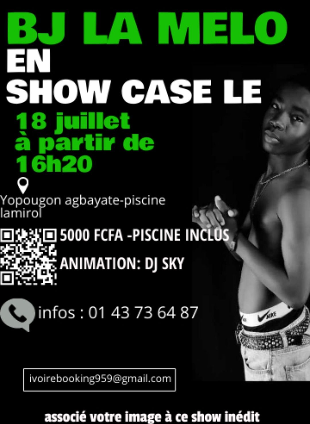 BJ LA MELO EN SHOW CASE : Yopougon agbayate espace TITANIC   https://g.co/kgs/Zt1SXhE