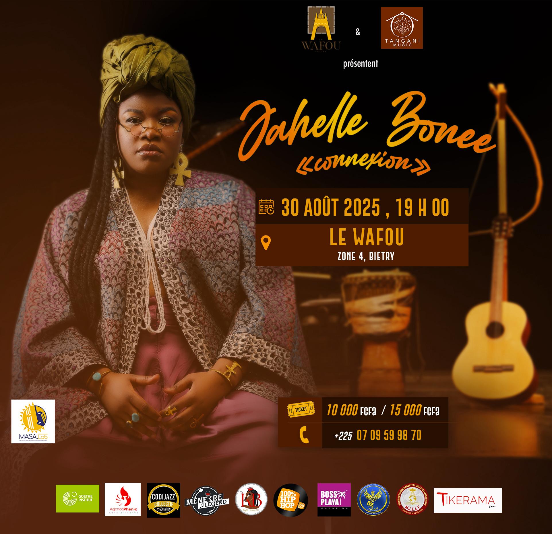  Achetez des tickets pour JAHELLE BONEE - En live et profitez comme jamais auparavant.