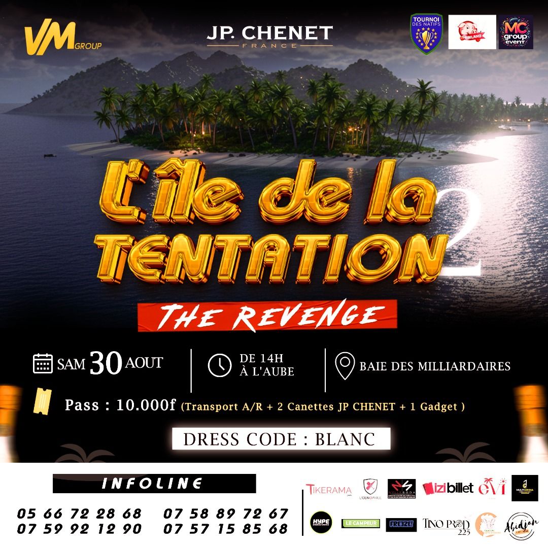  Achetez des tickets pour L'ÎLE DE LA TENTATION 2 et profitez comme jamais auparavant.