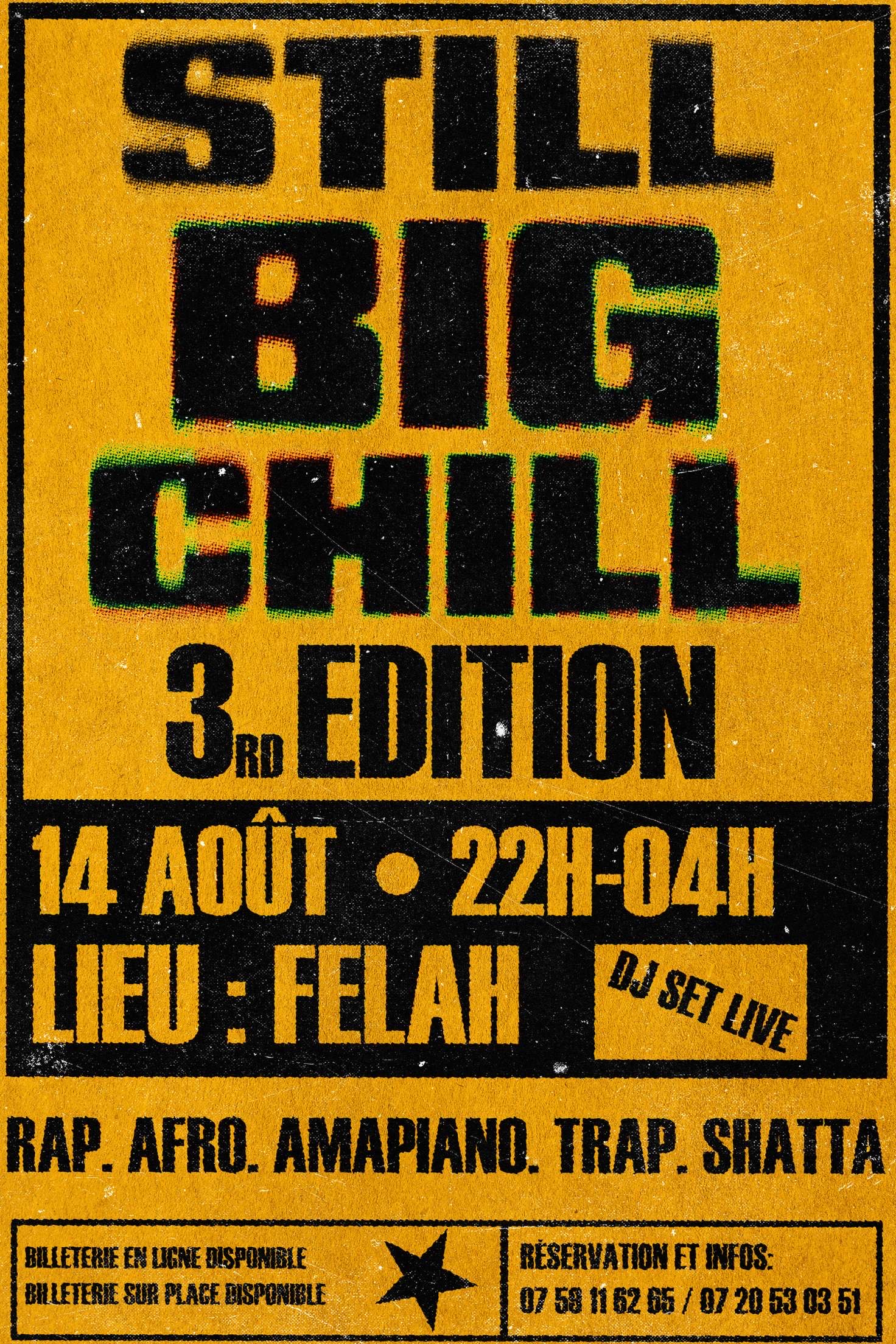  Achetez des tickets pour STILL BIG CHILL et profitez comme jamais auparavant.