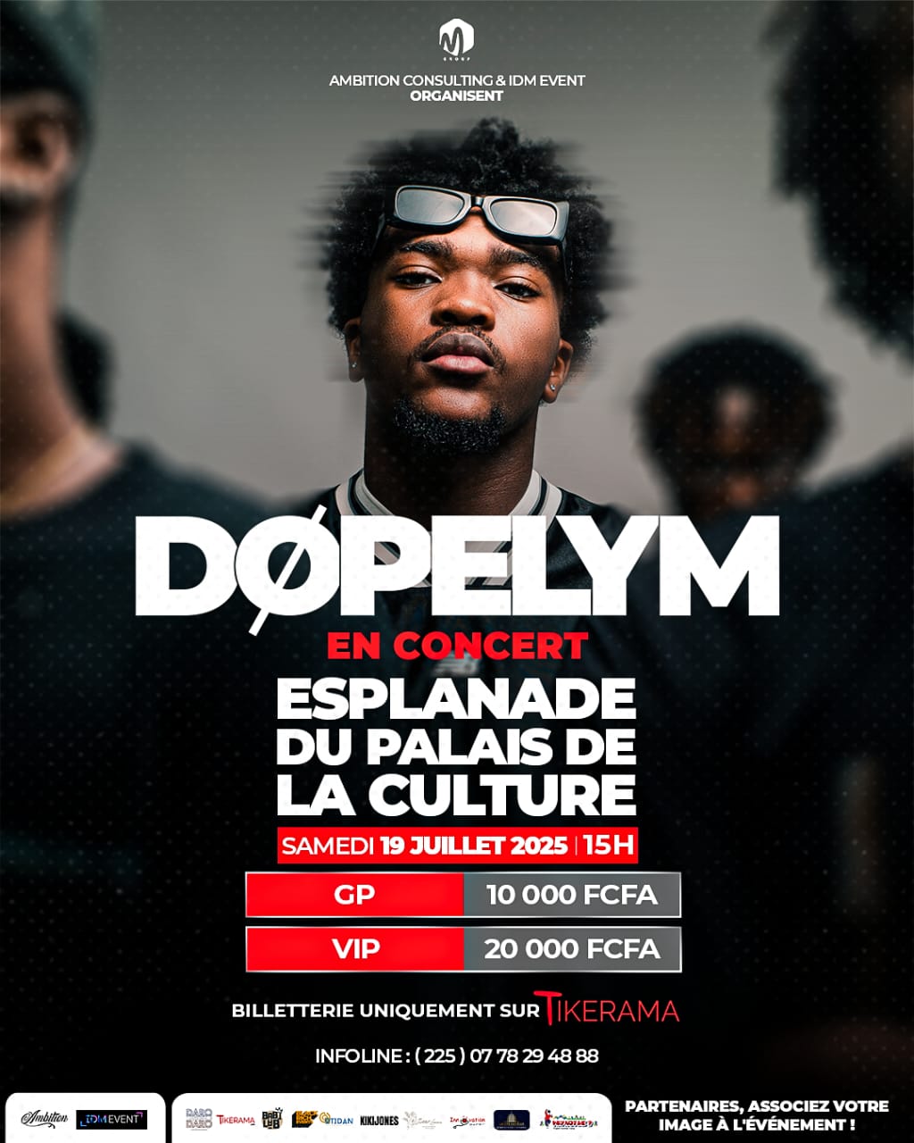 DOPELYM EN CONCERT : Esplanade du Palais de la culture d'Abidjan