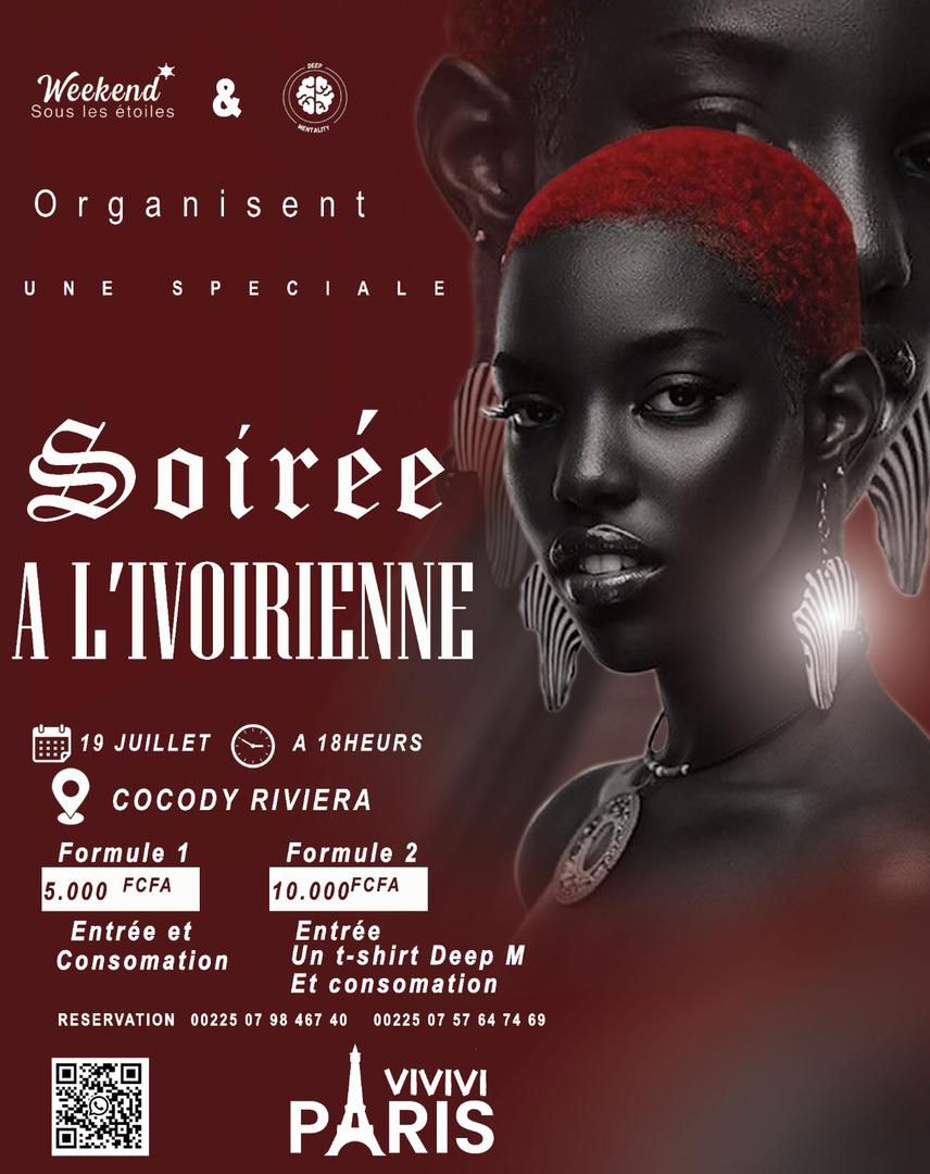  Achetez des tickets pour Soirée À L’ivoirienn... et profitez comme jamais auparavant.