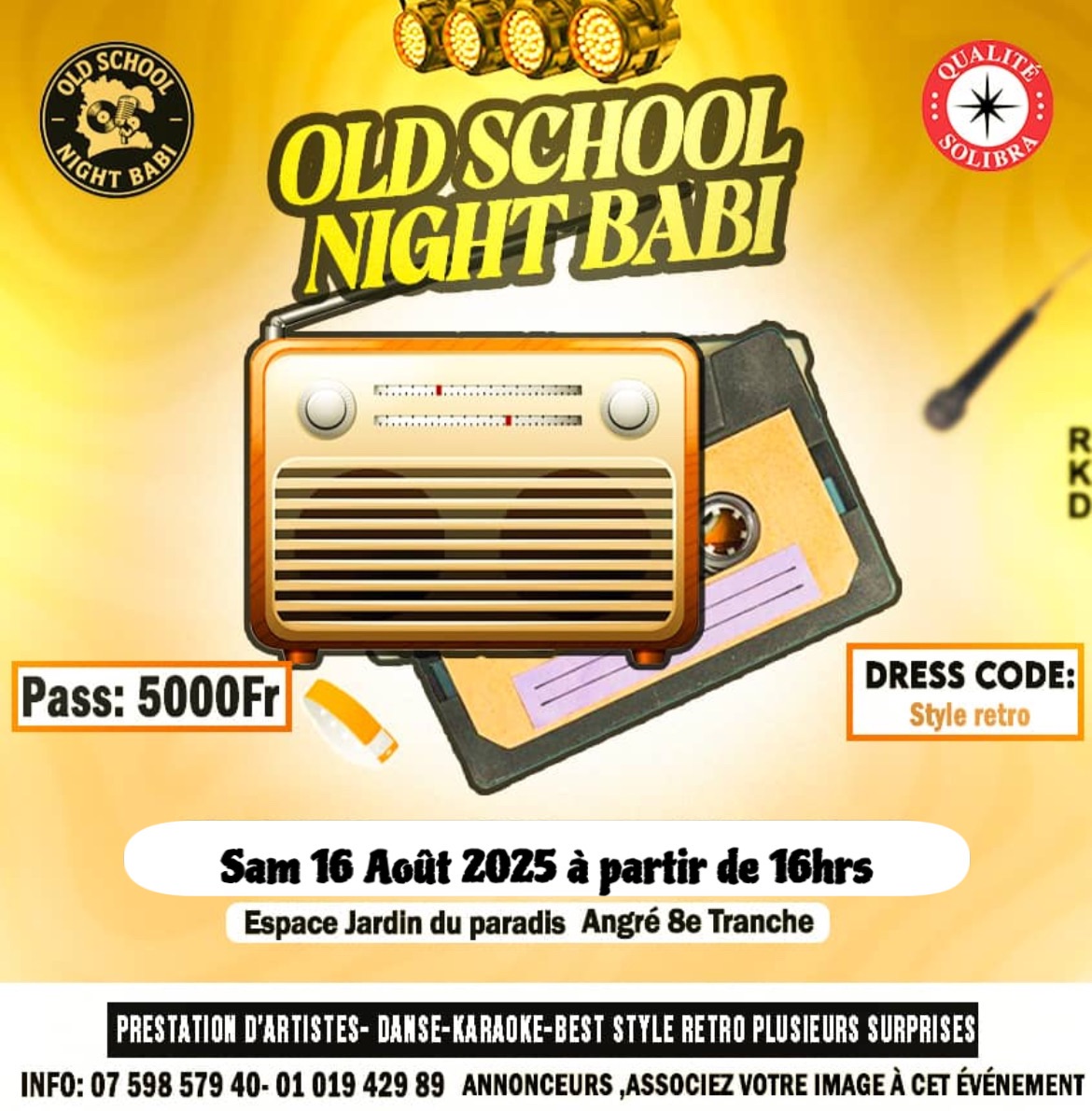  Achetez des tickets pour OLD SCHOOL NIGHT BABI et profitez comme jamais auparavant.